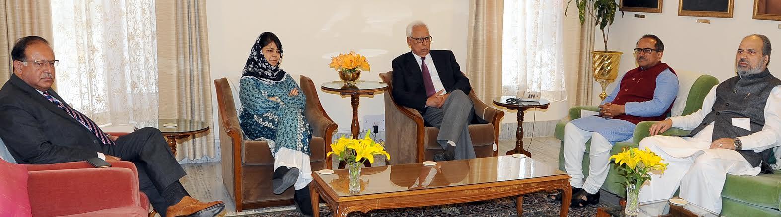 Mehbooba stakes claim for Govt formation